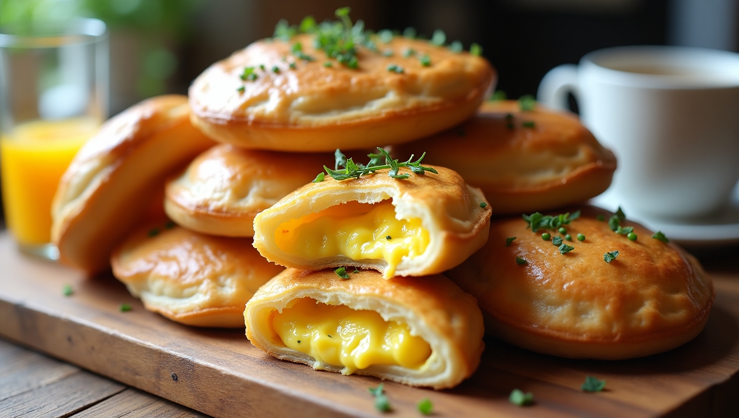 Handheld Egg and Cheese Treats