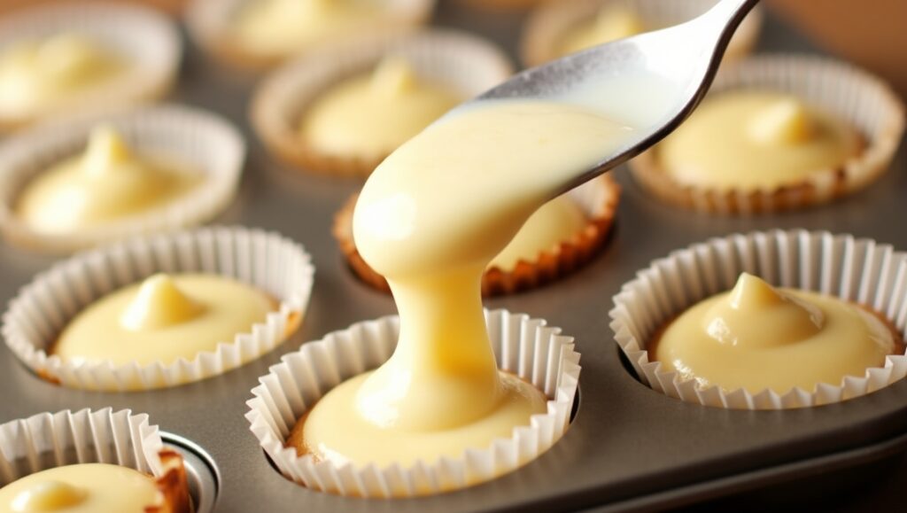 Fresh Banana Cream Cheese Muffins