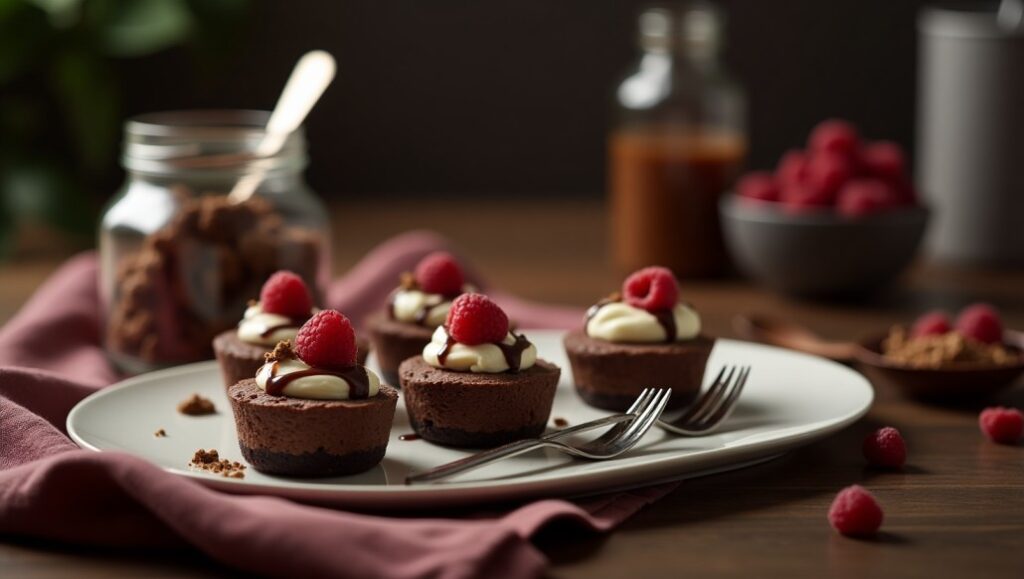 How to Serve and Store Mini Chocolate Cheesecake Bites