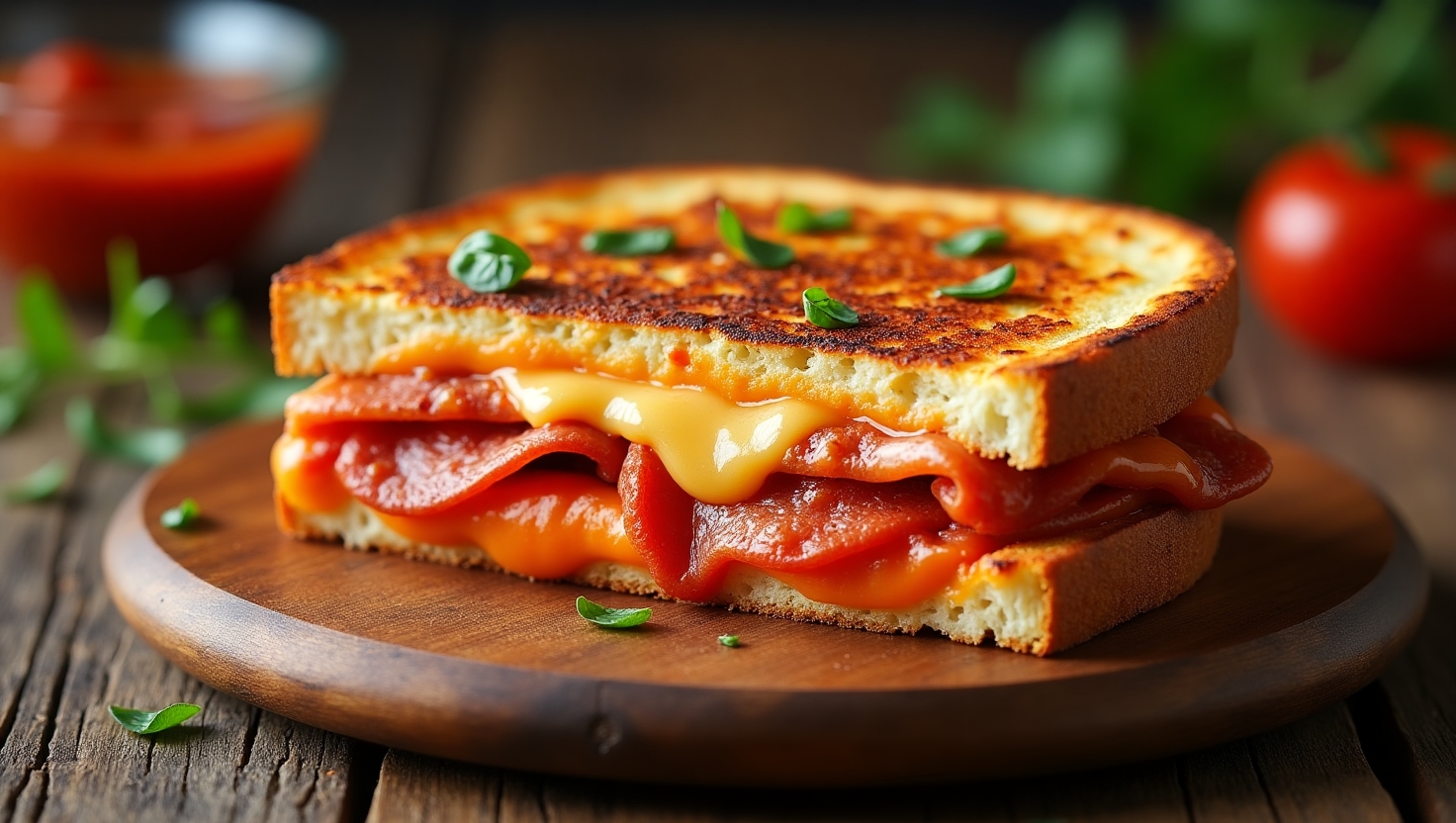 Pizza Grilled Cheese Sandwich