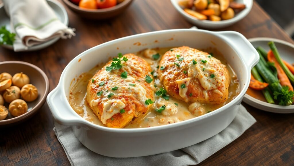 Garlic Parmesan Chicken Bake
