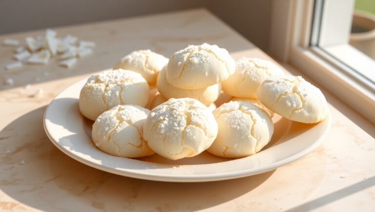 Creamy Milk Snow Cookies