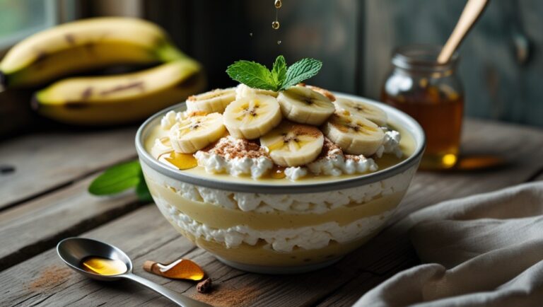 Cottage Cheese Banana Pudding