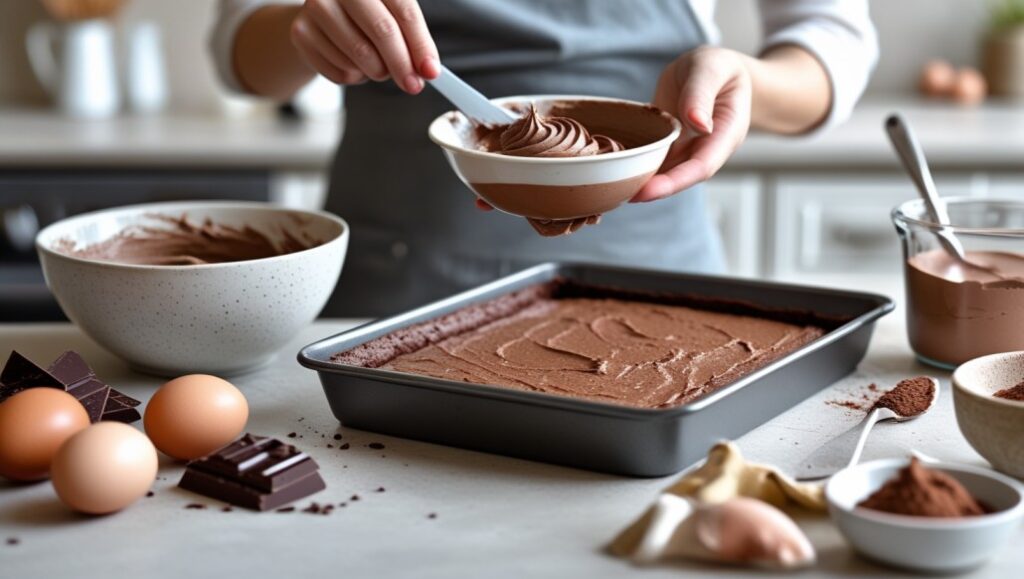 How To Make Chocolate Mousse Brownies Step by Step