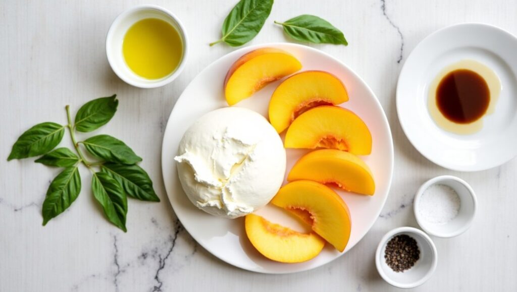 How To Make the Peach Caprese Salad with Burrata
