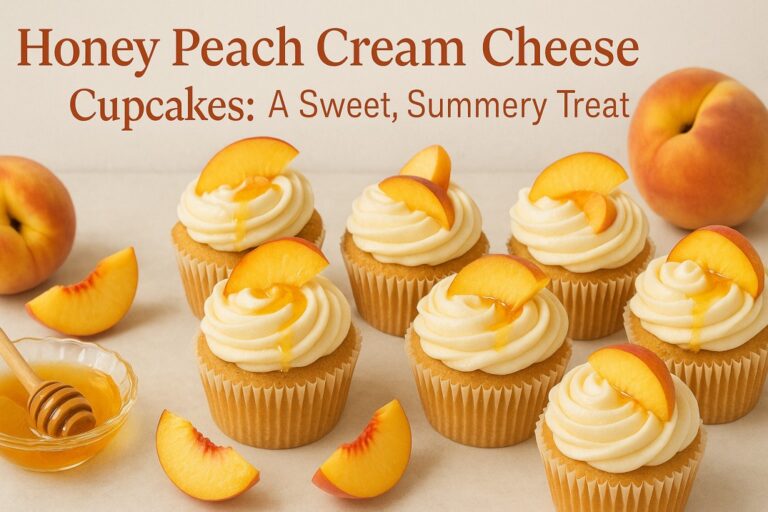 Honey Peach Cream Cheese Cupcakes: A Sweet, Summery Treat
