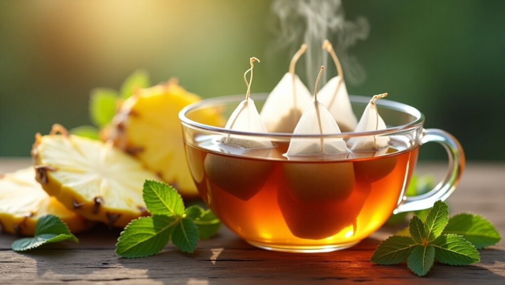 How to Make Iced Pineapple Mint Green Tea