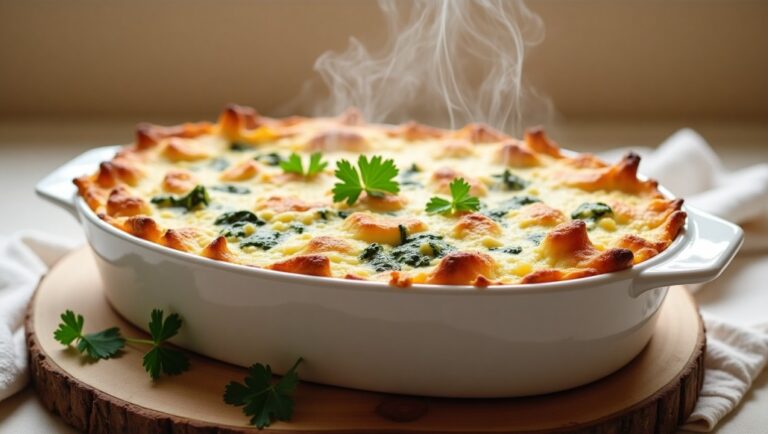 Creamy Chicken Spinach Casserole