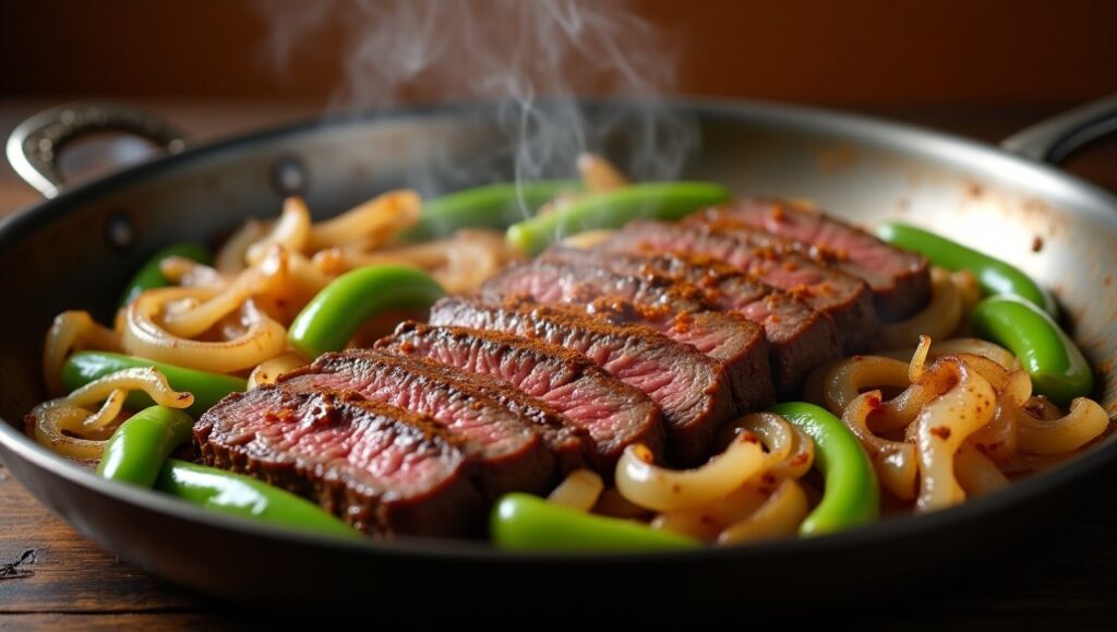 Prepare the Cheesesteak Filling