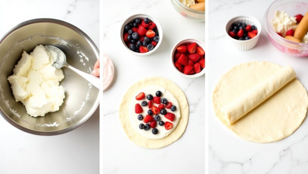 How to Make No Bake Berry Cheesecake Rolls