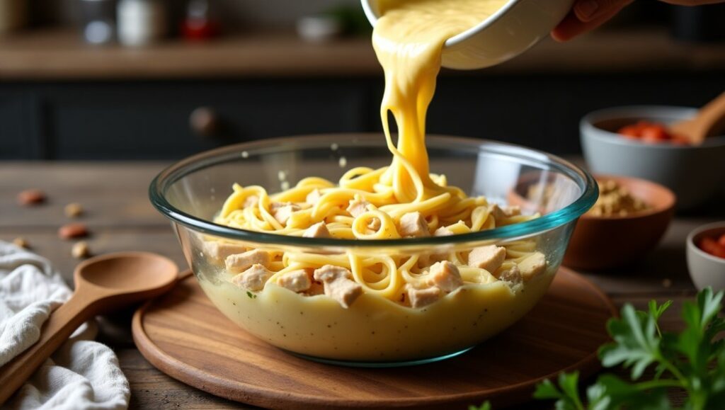 How to Make Easy Chicken Alfredo Casserole