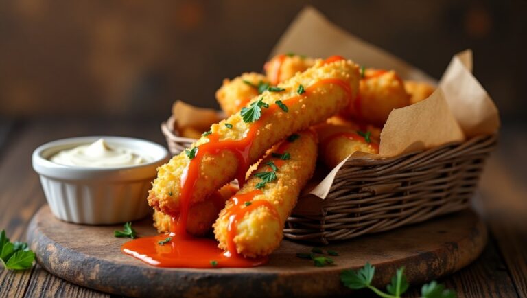 Spicy Mozzarella Sticks