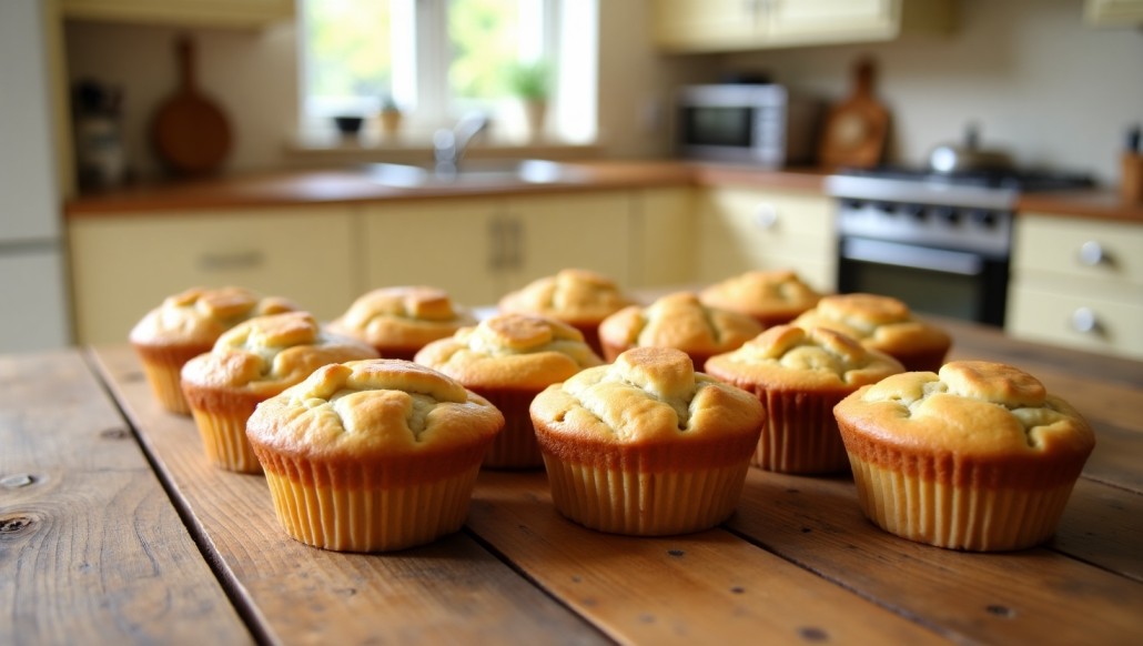 Banana Cream Cheese Muffins