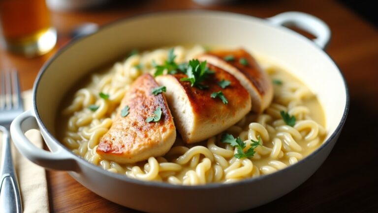 Creamy Parmesan Chicken and Orzo