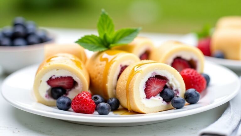 Berry Cheesecake Rolls