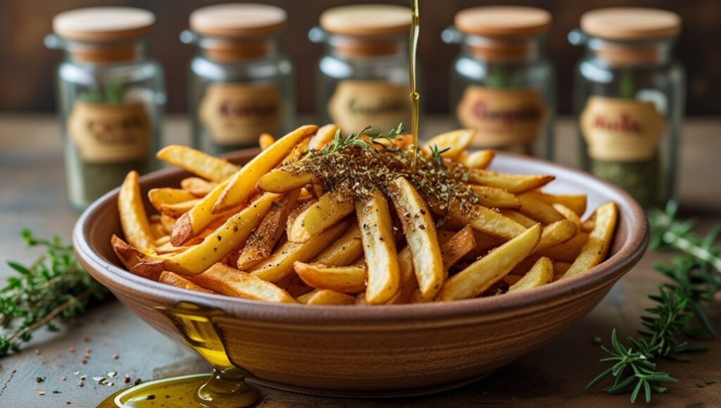Season and Oil the Fries