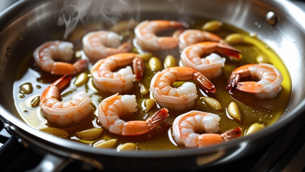 Sear the Shrimp