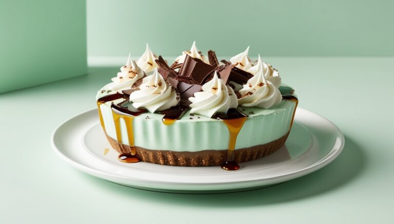 Shamrock Mint Milkshake Pie