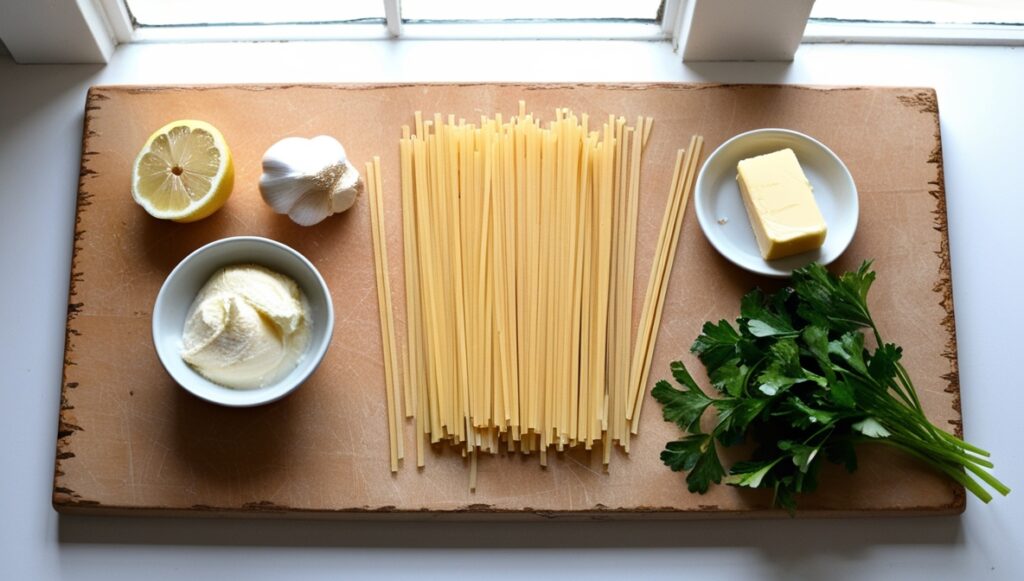 Creamy Lemon Garlic Pasta