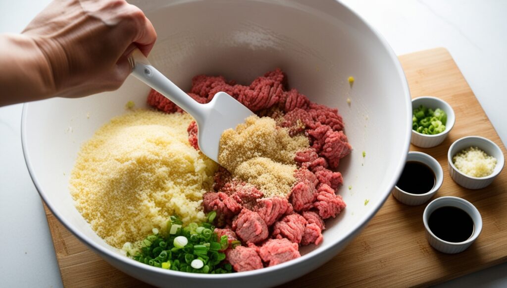 Korean BBQ Meatballs with Spicy Mayo Dip