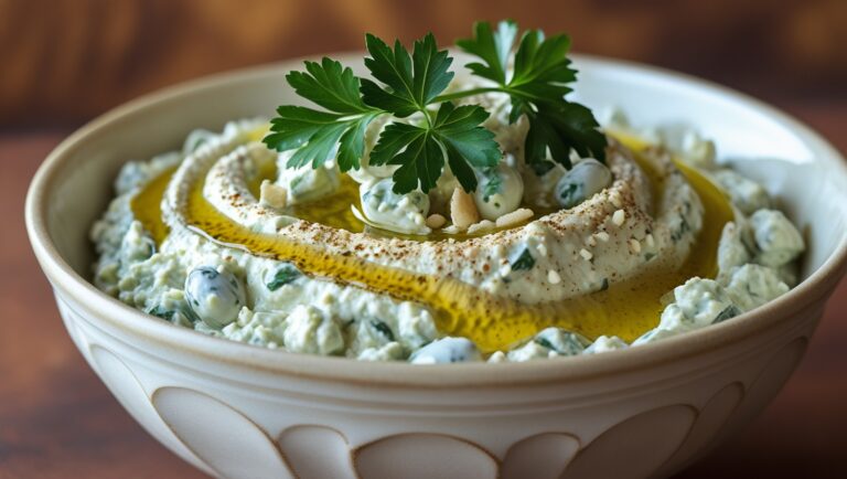 Green Olive and Feta Cheese Dip