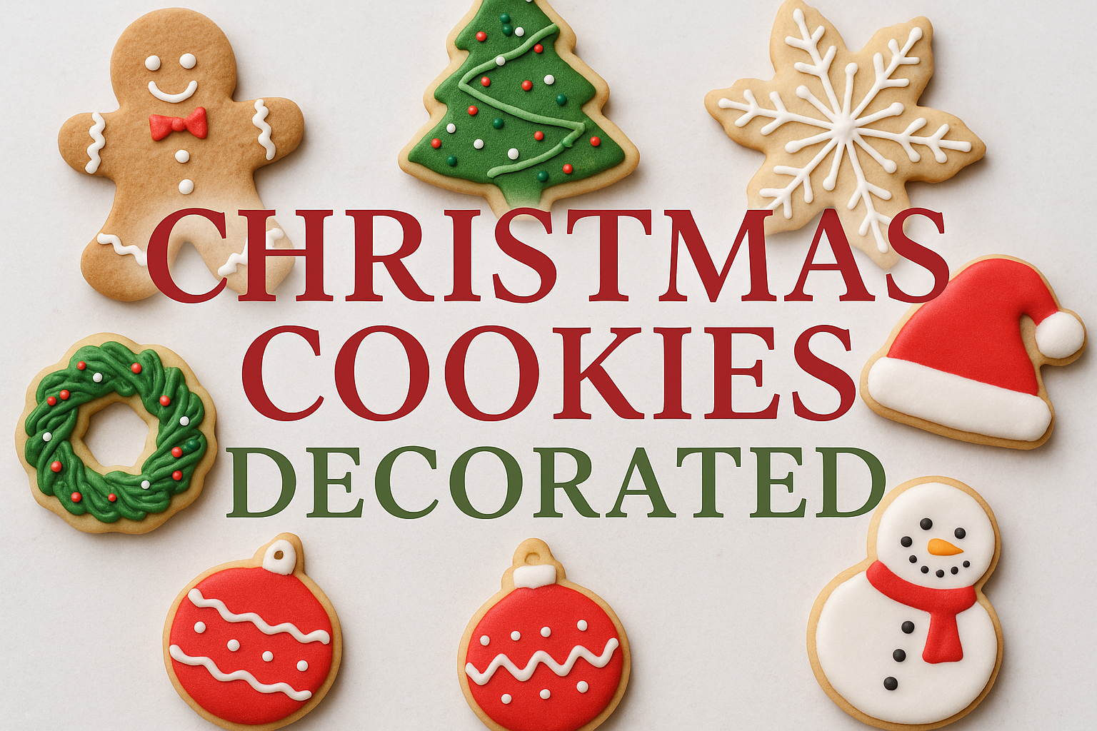 Christmas Cookies Decorated